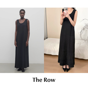 经典 CETTCE Row The 黑色休闲百搭棉质背心连衣裙Tetzi 现货