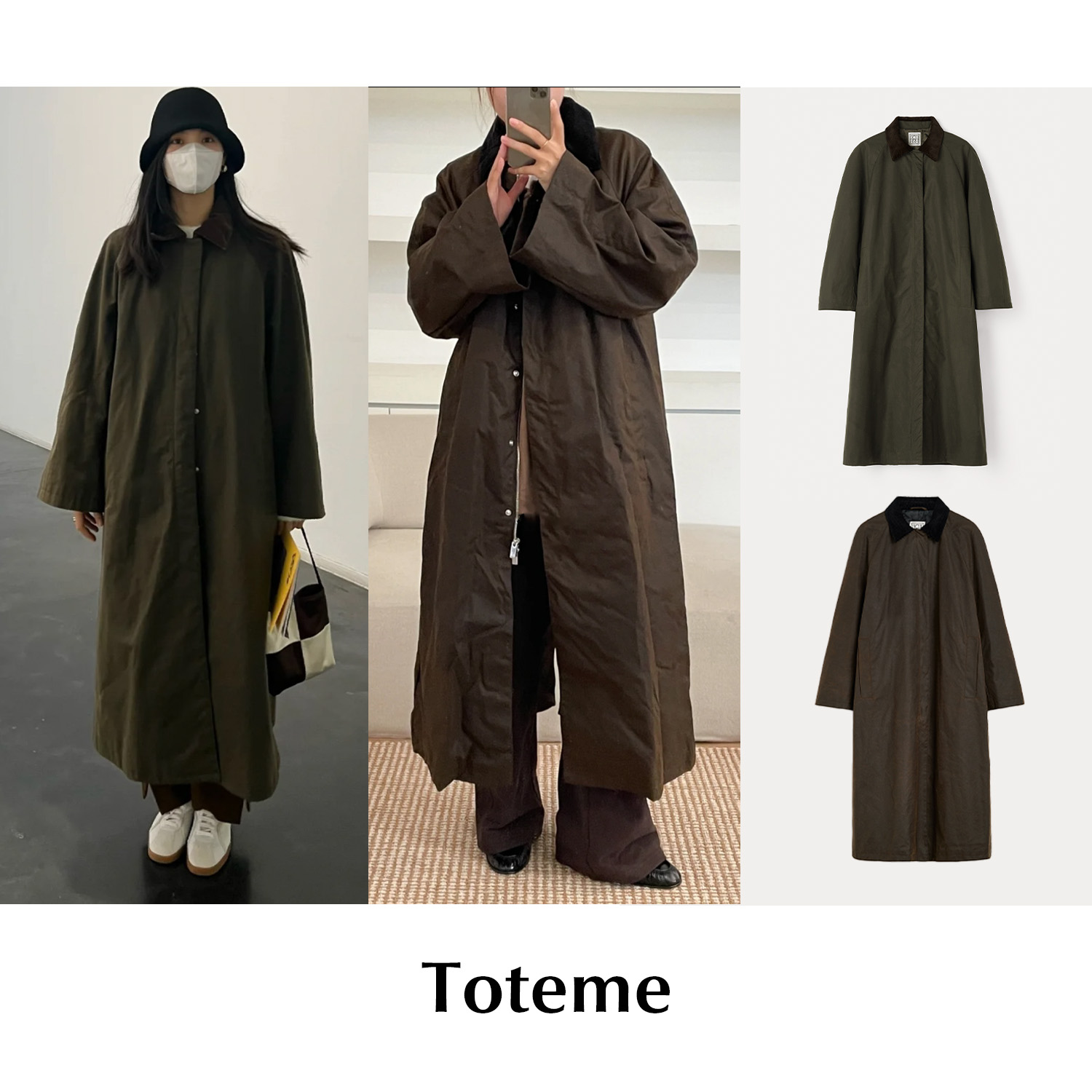 【SALE】CETTCE 现货 Toteme 灯芯绒翻领油蜡长款夹克外套Country