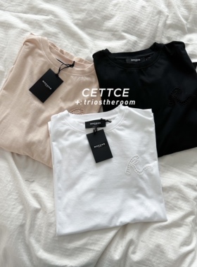 【SALE】CETTCE 折扣现货 ROCHAS 纯色基础镂空宽松短袖T恤 多色