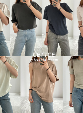 CETTCE 现货 Agolde 圆领修身纯棉宽松短袖合集 rena/abbie/reed