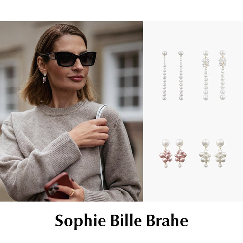 【SALE】CETTCE 现货 Sophie Bille Brahe 珍珠耳钉耳坠合集