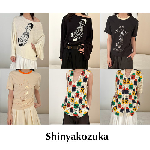 【SALE】CETTCE 现货 Shinyakozuka 印花长袖短袖T恤针织背心开衫