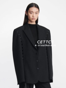 【SALE】CETTCE 折扣现货 Dion Lee 廓形解构钩扣单排扣西装外套