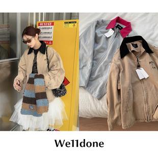 现货 SALE CETTCE 巴恩风朋克风翻领拉链夹克外套 we11done