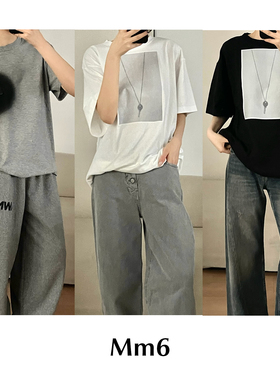 CETTCE 现货 Maison Margiela MM6 棉质圆领喷绘印花短袖T恤