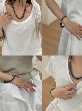 CETTCE 现货 Completedworks 潮汐地系列银质长串珠子手链项链