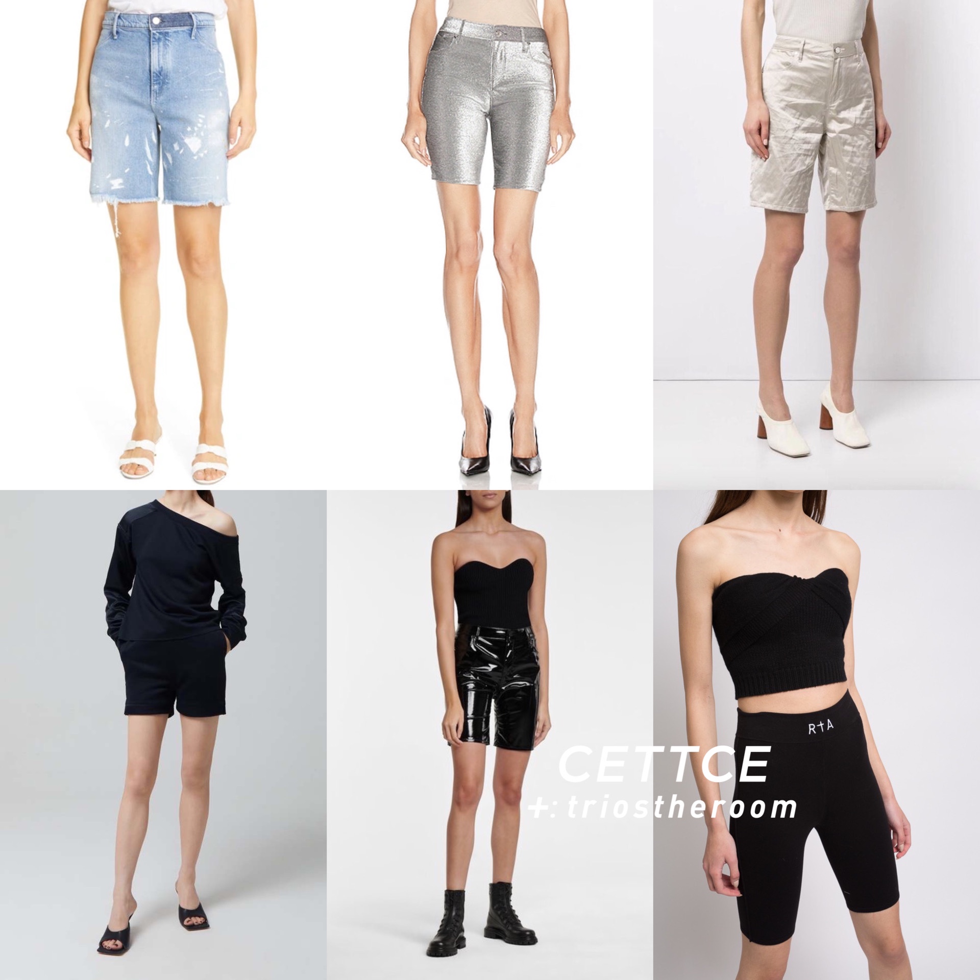 RTA骑行裤牛仔裤中裤短裤