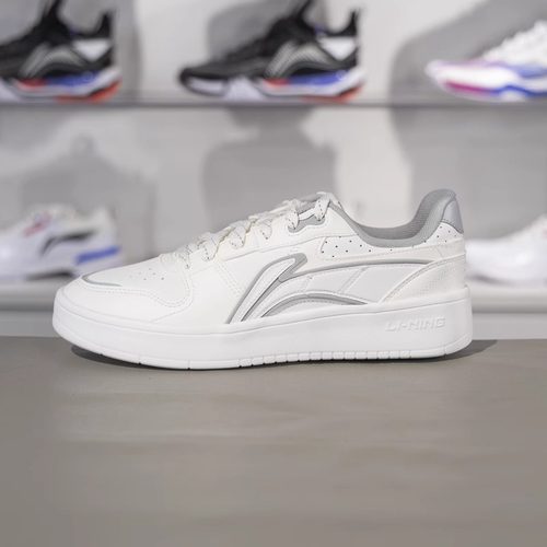 李宁夏天透气小白鞋经典白搭校园