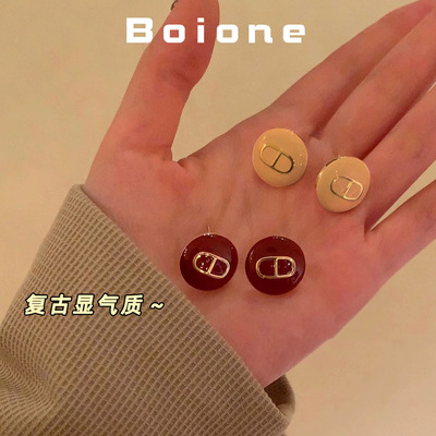 复古气质无耳洞蚊香盘耳夹耳钉