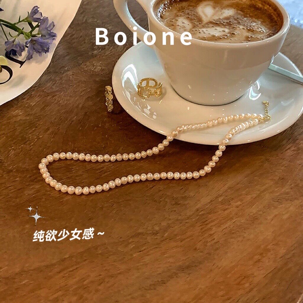 【实拍】复古法式浪漫珍珠项链