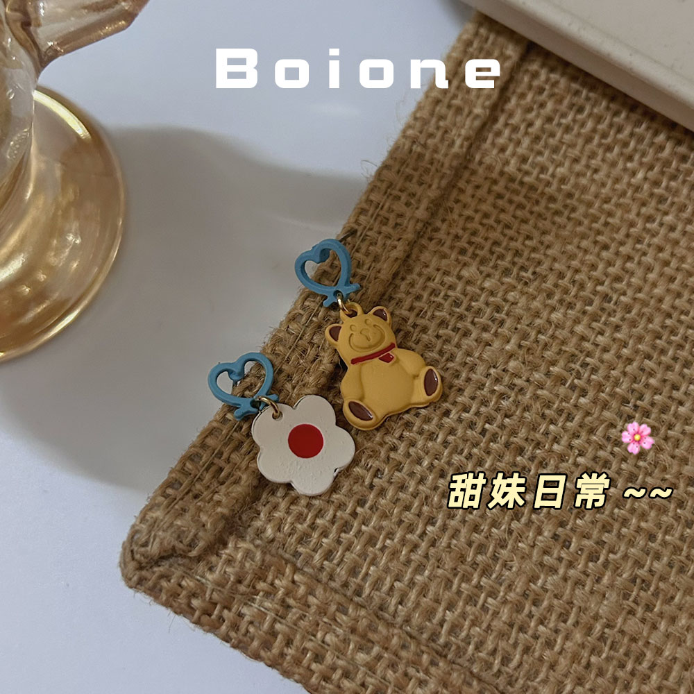 【实拍】甜美夏日多巴胺小熊耳夹