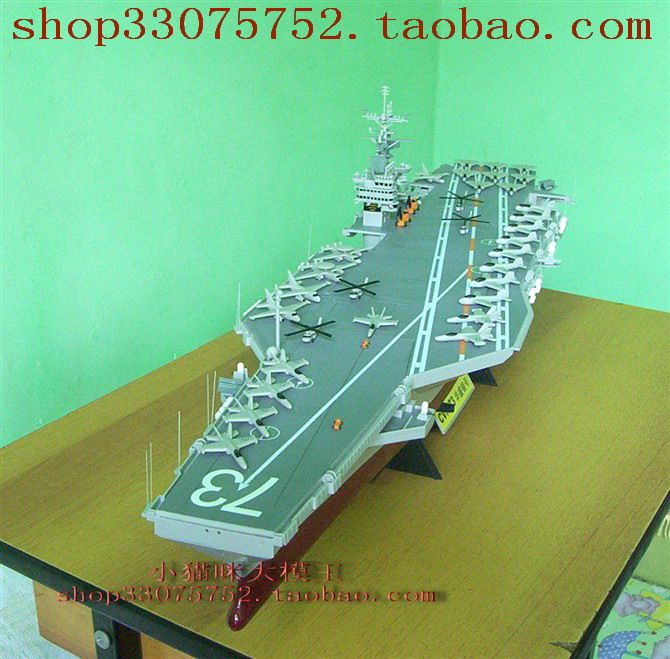 工艺礼品-美国尼米兹级-华盛顿号-航空母舰1：500精品模型成品