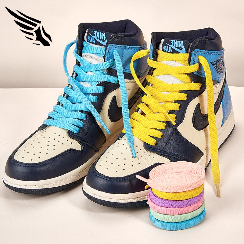 小白鞋帆布板鞋aj1百搭扁平鞋带男女纯白色彩色紫色2双装