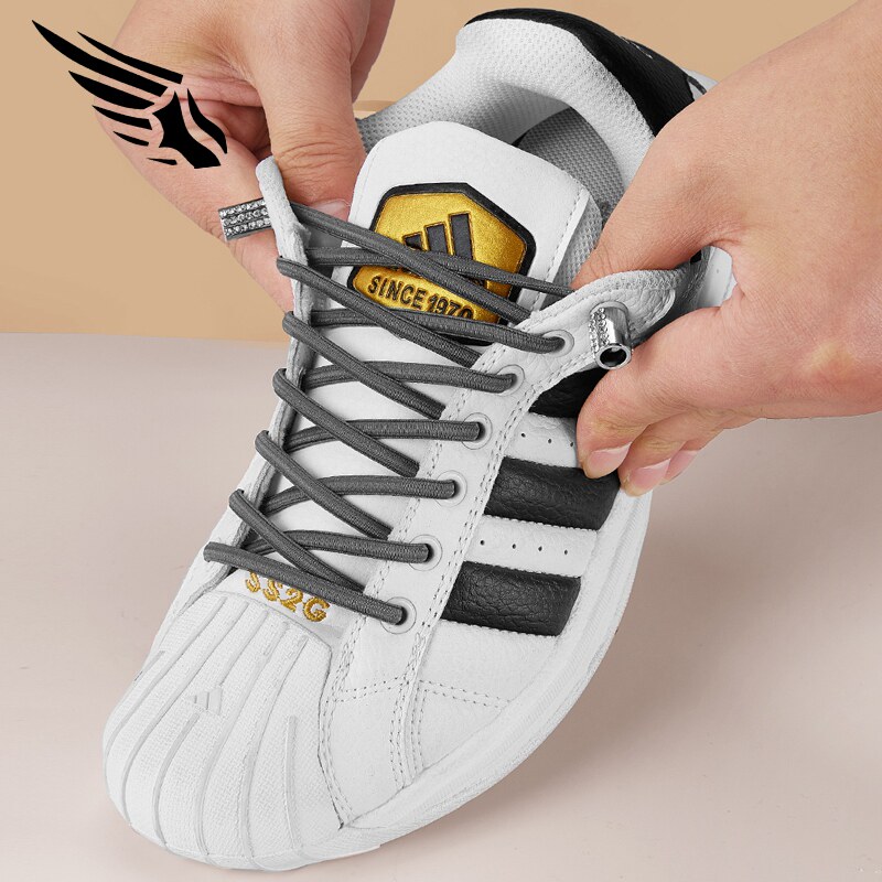 松紧弹力时尚aj水钻半圆懒人一脚蹬学生免系鞋带儿童男女款式黑色