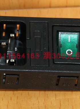 RLEIL电源插座卡式带绿灯三合一插座开关保险一体RL10-1F 1.0