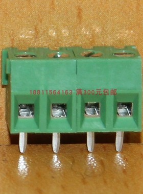 MB332-381直脚焊板式4位可组合绿色接线端子排台湾进联DECA