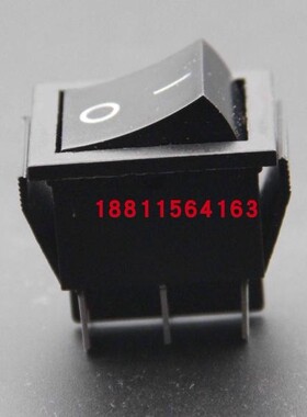 电源开关万事达大船型开关双路六脚两档黑色翘板RK1-01BB