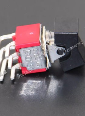 R8018P-R11双路六脚三档正弯黑柄钮子船型开关Q13台湾德利威
