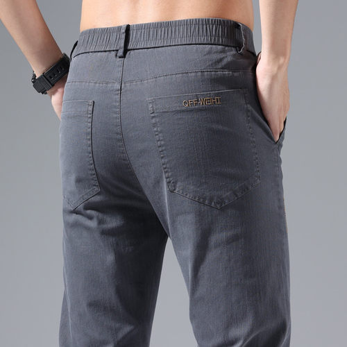 2025秋冬加绒男士休闲裤直筒修身