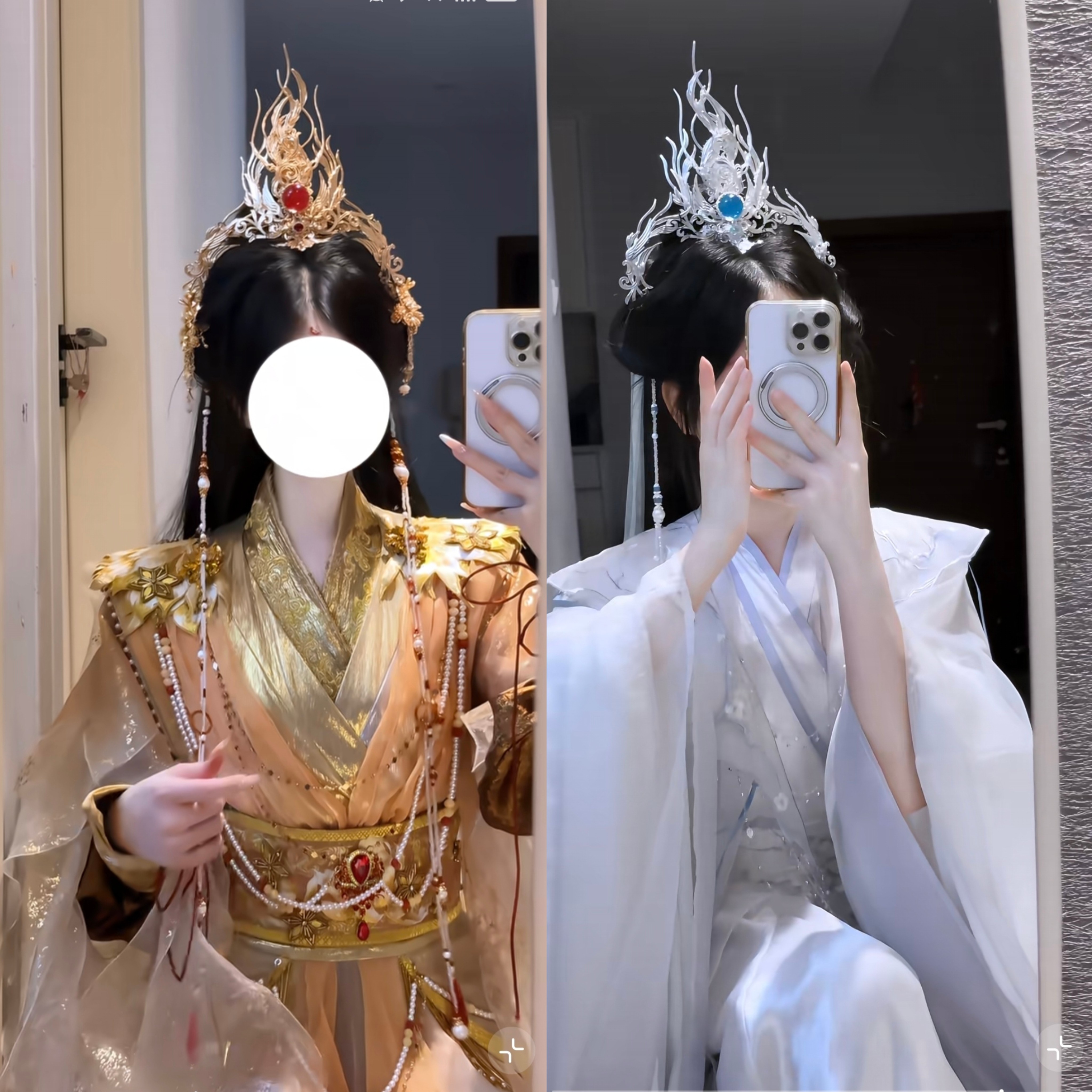 故里簪花巷原创【天枢·玉衡】仙侠风cos师尊仙尊汉服酷飒束发冠