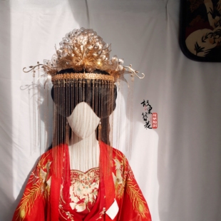 故里簪花巷【金凤朝阳】古风婚嫁凤冠影视婚礼发饰原创