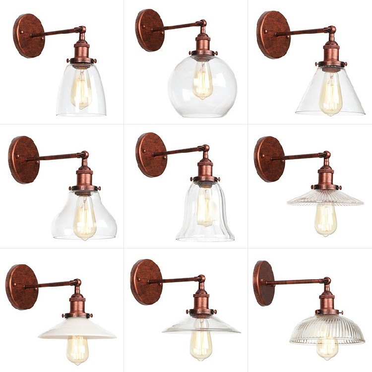 美式喷漆室内床头走廊可调节工作灯电脑台阅读灯LED美式田园壁灯