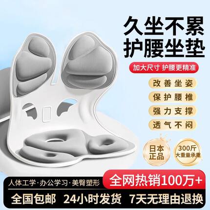 护腰坐垫久坐神器座椅腰部支撑靠垫办公室腰靠人体工学靠背垫
