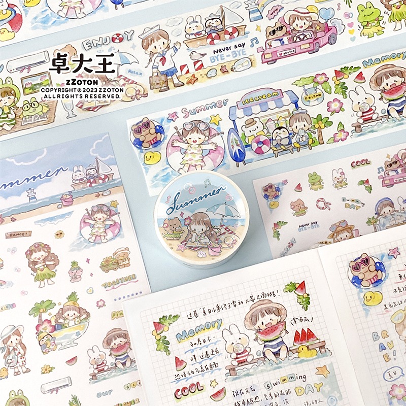 原创卓大王夏日小事贴纸