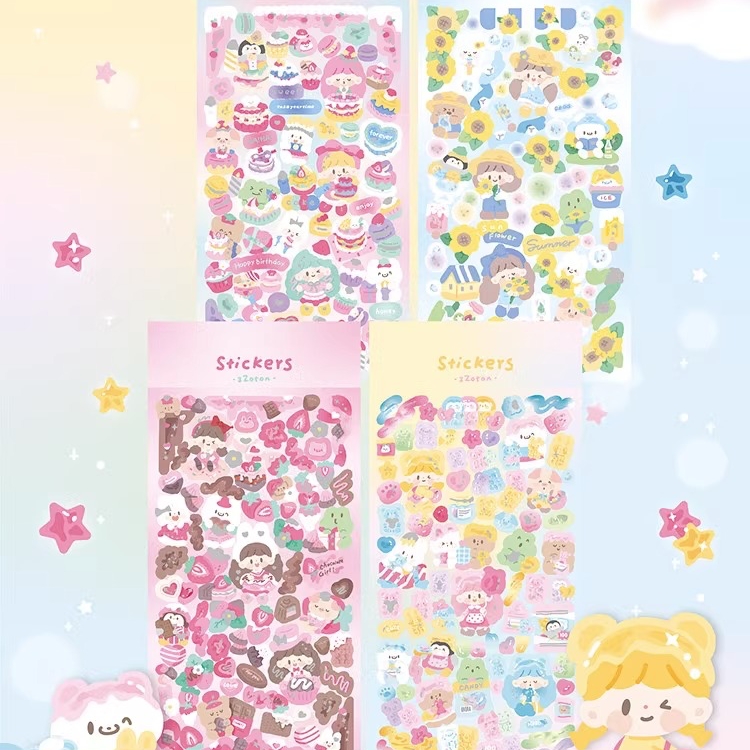 卓大王镭射装饰咕卡贴纸