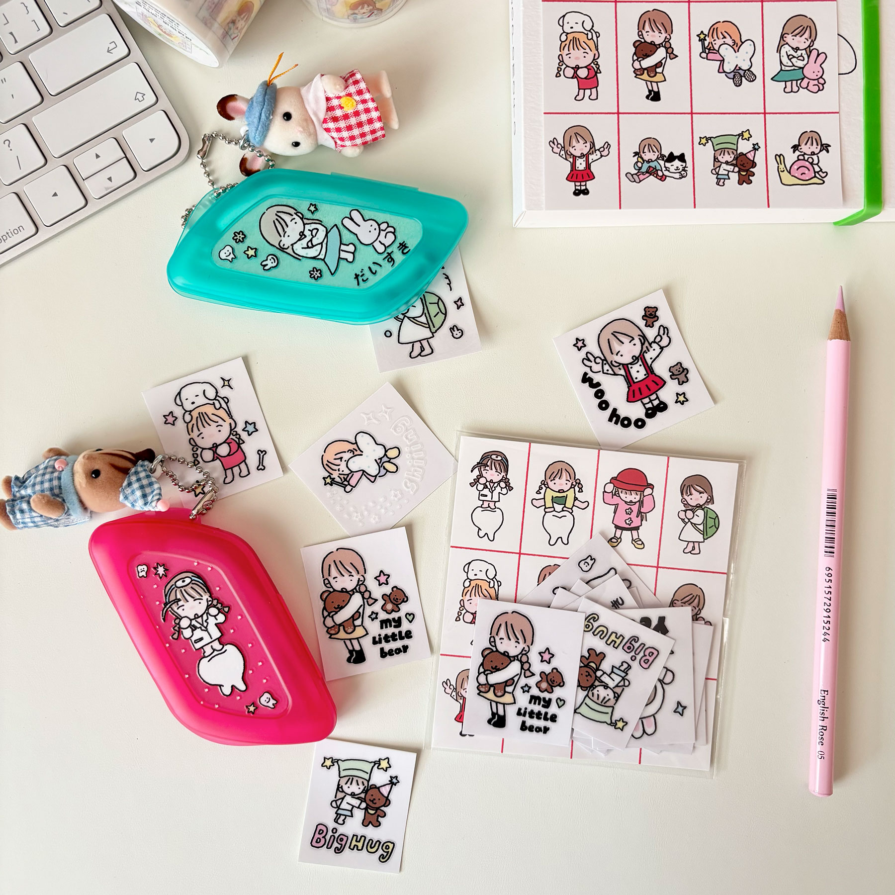 vol.4 李星星耶 原创插画转印贴纸 水晶转印贴防水装饰电脑水杯