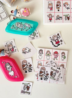 vol.4 李星星耶 原创插画转印贴纸 水晶转印贴防水装饰电脑水杯