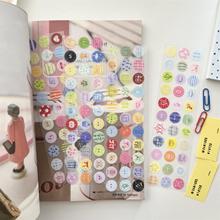 3amigos整卷2024冬季贴纸卷淡彩纽扣苹果手帐装饰素材可爱M5