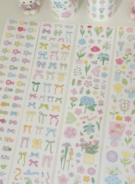 Springforth | 原创贴纸卷 收藏浪漫小花园 基础拉条 切膜贴纸卷