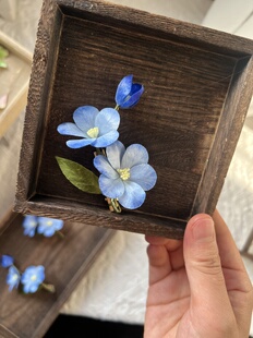 非遗绒花手工发夹边夹中国风古风日常百搭星辰花二创绒花