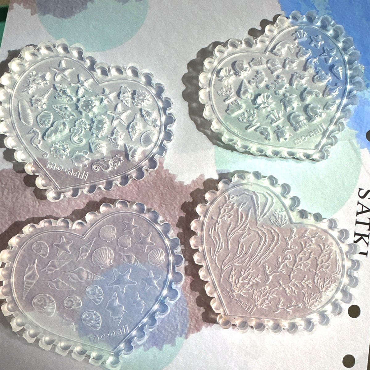【73号车海洋风硅胶模具】美甲免雕花硅胶模具指甲饰品diy