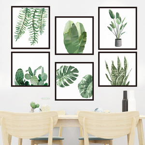 ins植物相框背景布