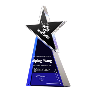 2026新款水晶奖杯定制高端创意高档大气年会优秀员工奖牌定做冠军