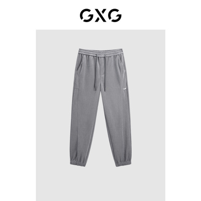 【新款】GXG男装 春季加厚束脚裤通勤卫裤休闲长裤GED10233474