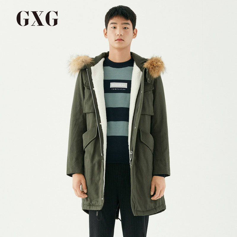 【特】GXG男装冬季时尚韩版流行中长款军绿连帽棉外套174207366在类目 男装, 棉衣中 - 来自Buy2taobao.com提供专业的淘宝代购服务