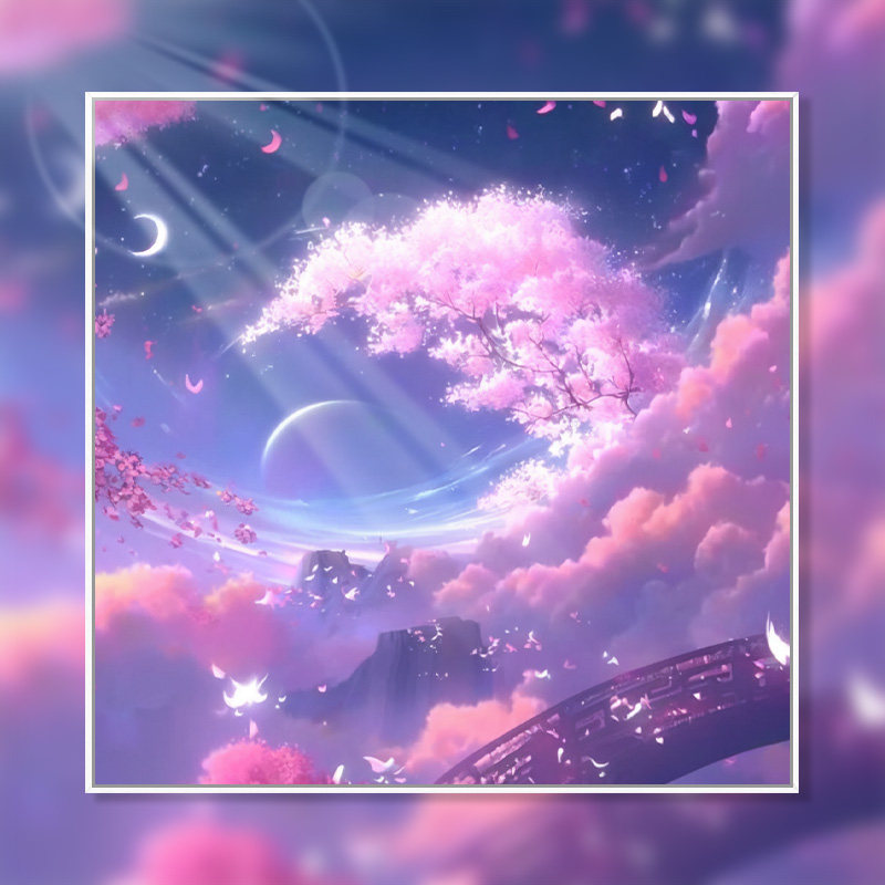 宅美 宇宙星空数字油画diy少女动漫手绘填充油彩画高级客厅装饰画