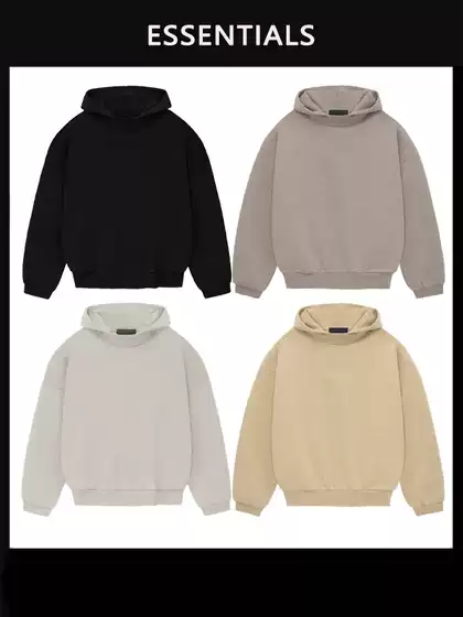 Ningbo Original Factory】Fog Kimi Essentials23Fw Hooded Sweatshirt Women's Casual Fleece Sweatshirt Men's Trendy