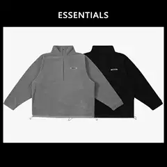 FOG KIMI ESSENTIALS Half-Zip Fleece Hoodie Jacket for Men, New American Style from Ningbo Original