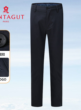 梦特娇[直筒弹力/专柜同款]休闲裤男装春秋季商务长裤2411040PT32