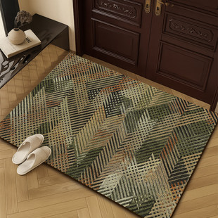 高级感入户门地垫2026新款免洗可擦pvc皮革进门门口脚垫耐脏地毯