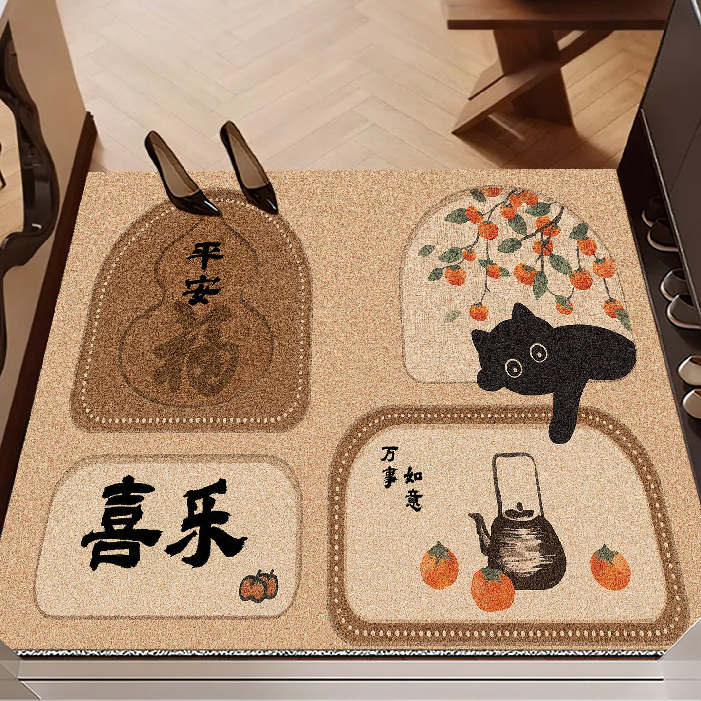 丝圈地垫入户门脚垫门口进门门垫家用中古风玄关防滑耐脏蹭灰地毯,居家布艺,入户地垫,淘宝优惠券,粉丝福利购,淘宝优惠卷