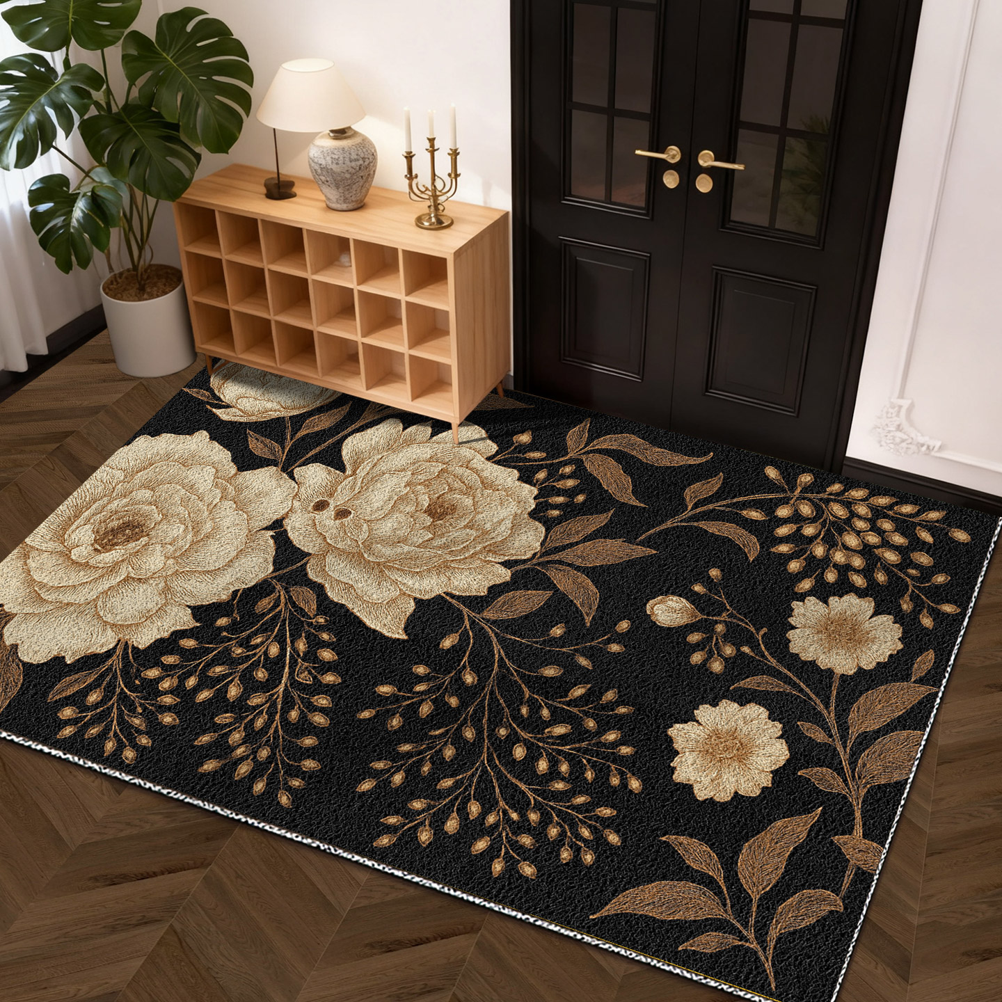 中古风可裁剪入户地垫