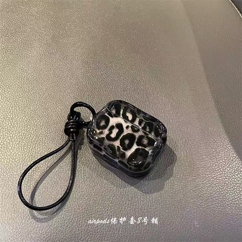 黑豹纹皮绳五代pro高音质蓝牙5代无线耳机适用于耳机安卓苹果通用