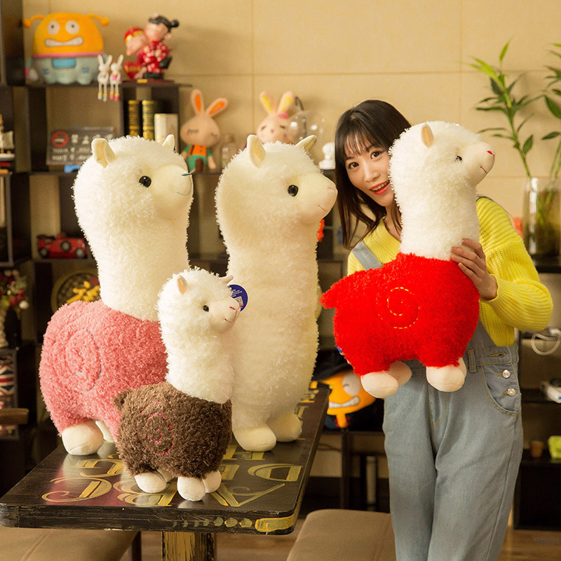 可愛神獸草泥馬羊駝公仔毛絨玩具萌大號睡覺抱枕兒童生日禮物女孩