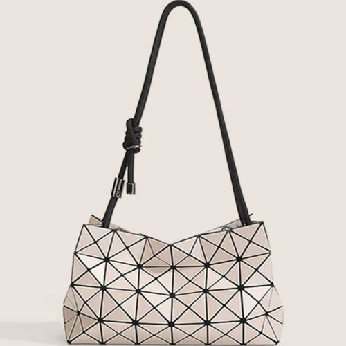 时尚香港2024新款几何菱格腋下包