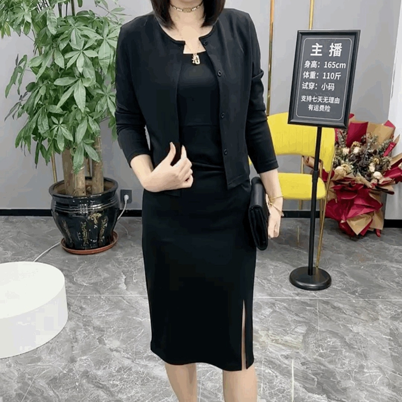 网红时尚洋气显瘦减龄套装裙